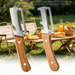 Multi-Functional Stainless Steel Peeler with Wooden Handle, Durable Smooth Kitchen Gadget for Fruits and Vegetables Peeling Slic