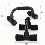 1pair Non-Slip Two Tone Iron Fitness Push Up Bars Gym Accessories