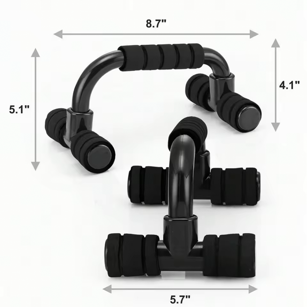 1pair Non-Slip Two Tone Iron Fitness Push Up Bars Gym Accessories