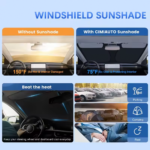 Car Windshield Sun Shade For Mitsubishi Outlander EX Pajero Sunshade Sun Visor Protector Blocks UV Rays Summer Car Accessories