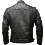 Men’s Genuine Lambskin Leather Motorcycle Jacket Café Racer Biker Black Brown