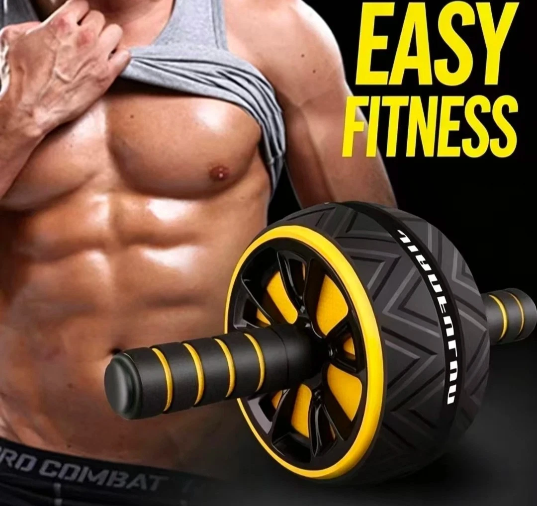 Ab Roller Wheel Abdominal Core Workout Exercise Fitness Gym Equipment